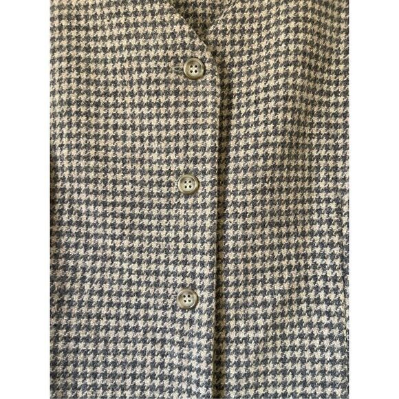 Vintage‎ Talbots wool houndstooth 100% wool midi dress - Picture 2 of 10